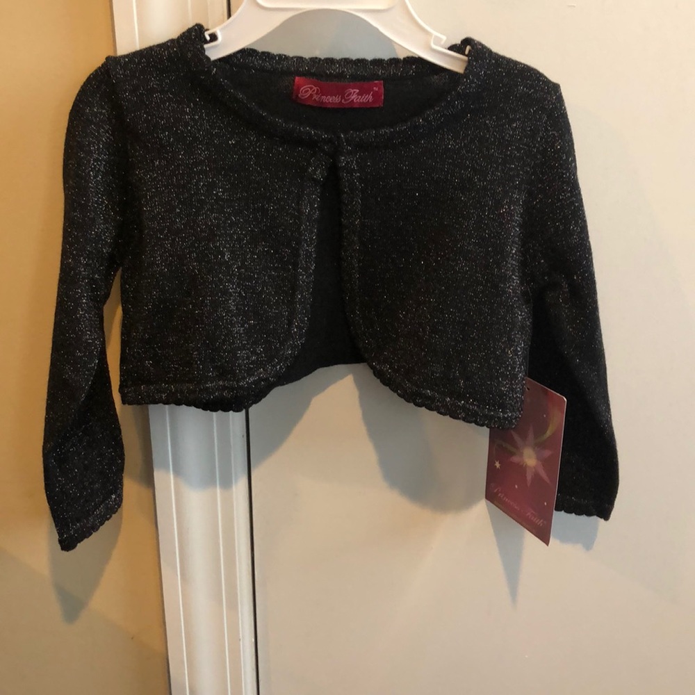 Little girls cropped sweater shrug NWT SZ 3T
